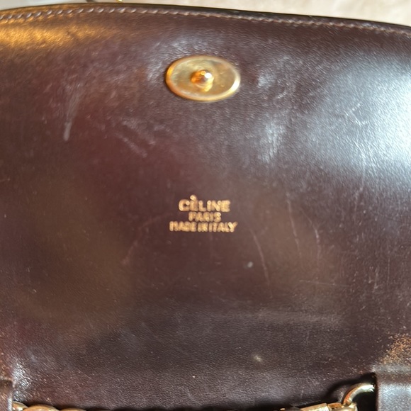 CELINE 🤎 Authentic rare wallet/chain carriage canvas/leather trim Belt bag etc - Picture 9 of 16